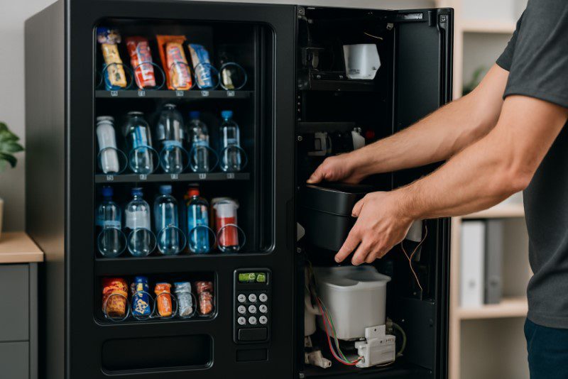 Repair and maintenance of vending machines